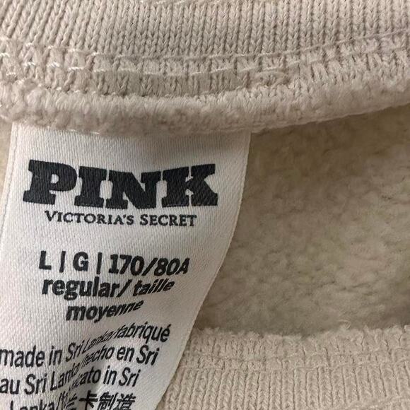 PINK Victorias Secret Size L Cream Pink Ivy Split Flared Super Comfy Stretchy - Picture 4 of 4